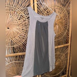 Merona Two-Tone Gray Layered Tank Top